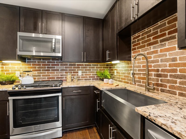 Kitchen View facing stove