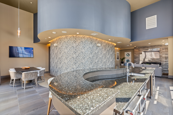 Lobby behind Wet Bar